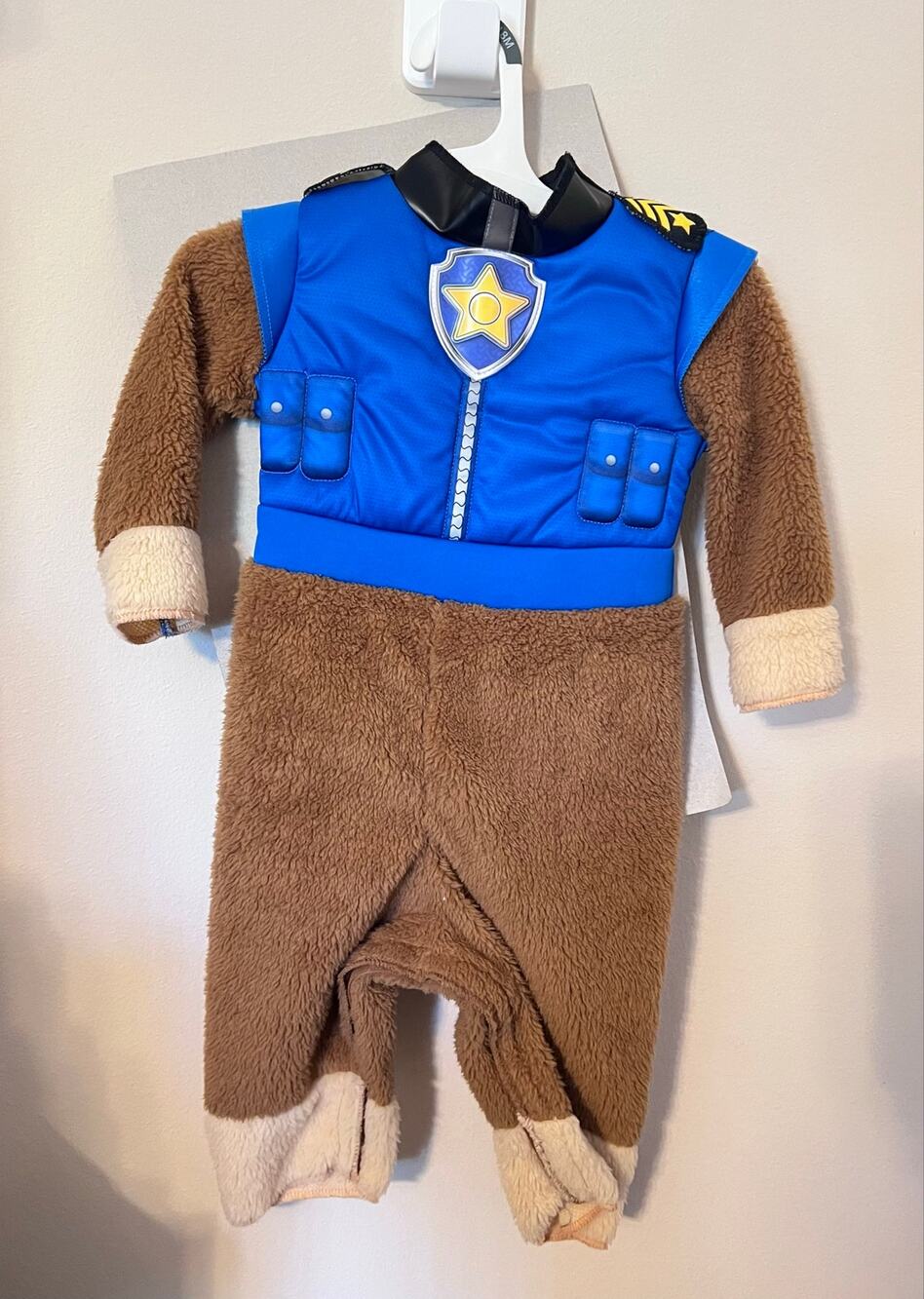Paw Patrol Chase Boys Costume Jumpsuit Backpack Size 12 to18 months